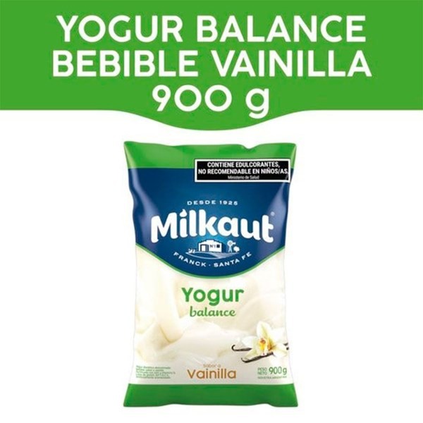Yogur Milkaut Balance Vainilla 900 g