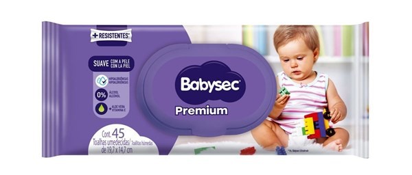 Babysec Toallas Húmedas Premium 45 Unidades alt