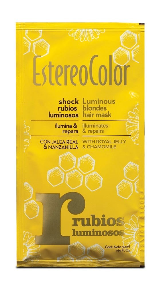 Shock Estereo Color Rubio Luminoso x 50 gr #1