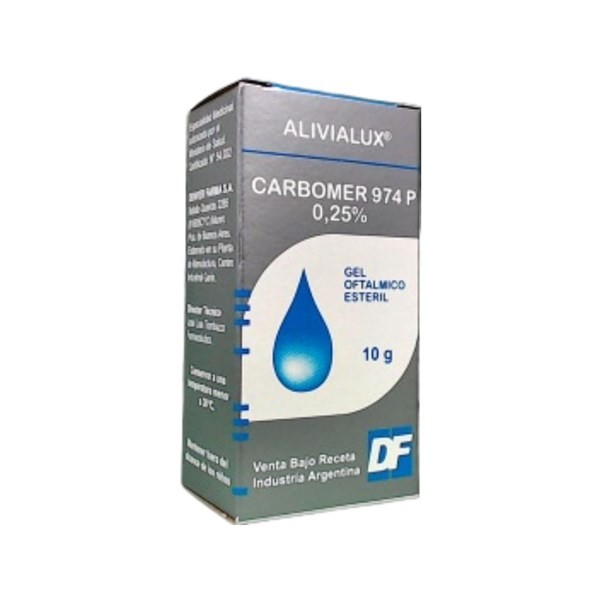 Denver Farma Alivialux Gel Carbomer 974 P 0.25% Gel Oftalmico x 10 g