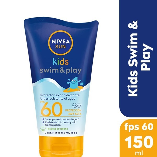 Nivea Sun Kids F60 Protector Solar Resistente Agua 150 ml #1