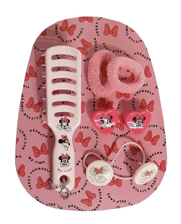Minnie Set de Accesorios de Pelo (Mochila + Peine + Colitas + Hebilla) alt