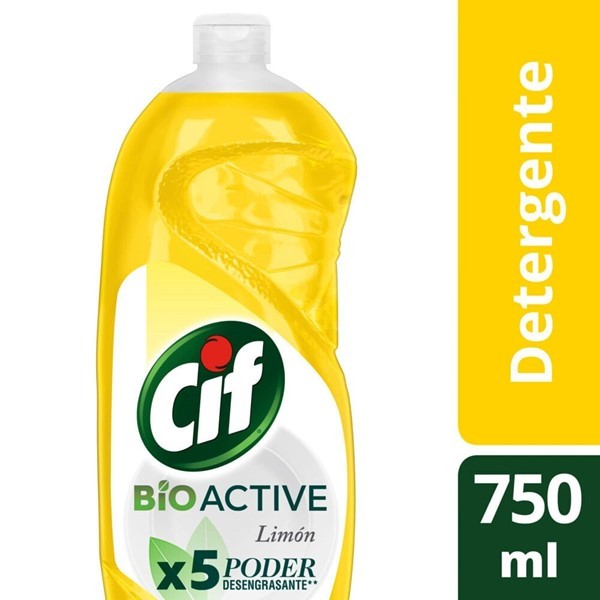 Detergente Cif Desengente Limon Bio Act Bot 750ml