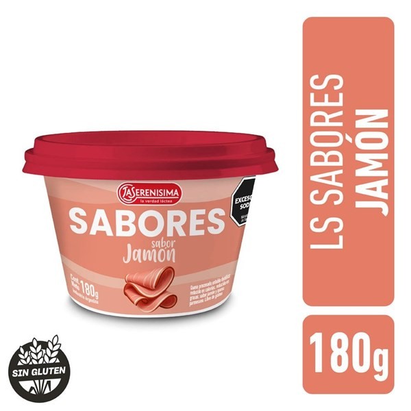 Sabores La Serenisima Queso Untable Sabores Jamon 180 gr La Serenísima #1