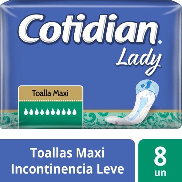 Cotidian Toalla para Incontinencia Lady Maxi ( 8 Unidades ) #1