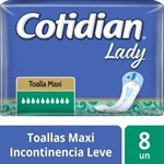 Cotidian Toalla para Incontinencia Lady Maxi ( 8 Unidades ) #1