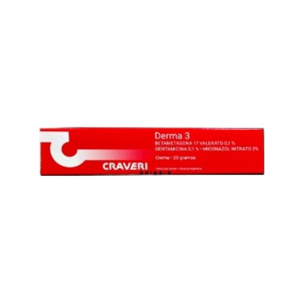 Craveri Derma 3 Betametasona + Gentamic. + Miconazol Crema x 20 g #1