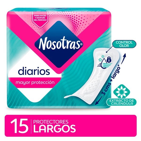 Protectores Diarios Nosotras Largos 15un #1