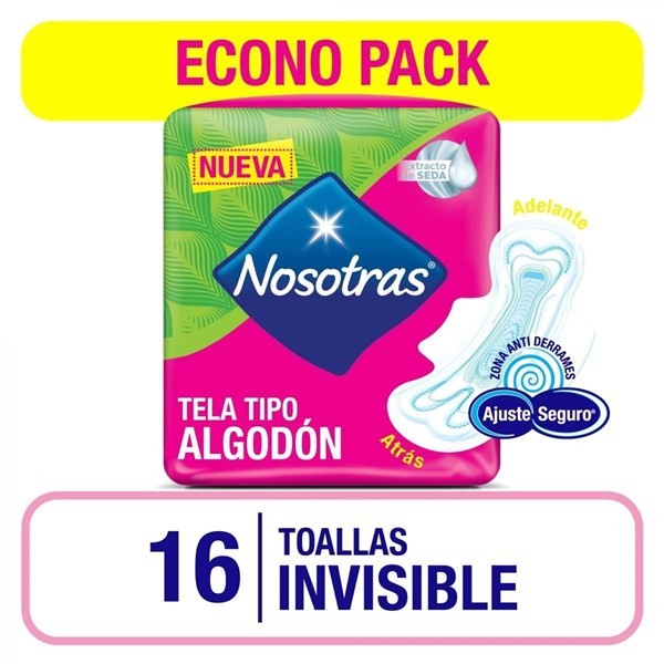 Toallas Femeninas Nosotras Invisible Econo Pack X 16 Unidades #1