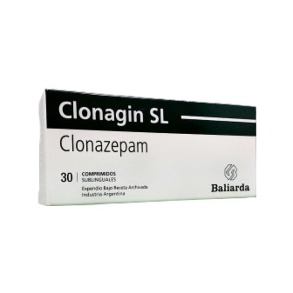 Baliarda Clonagin Sl 0,25 Mg Clonazepam x 30 Comp Sublinguales #1