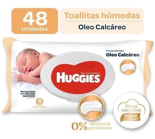 Huggies Toallitas Humedas Oleo Calcáreo 48 Unidades