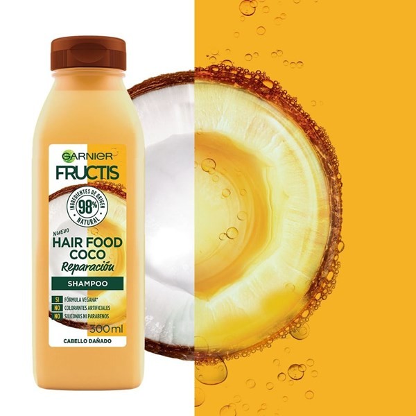 Fructis Shampoo Reparación Hair Food Coco 300 ml alt