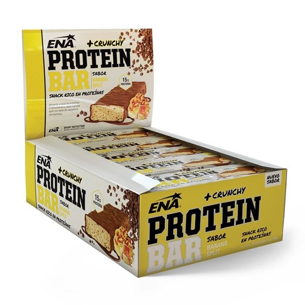 Ena Barra Protein Bar Banana Split + Crunchy (16 Barras) #1