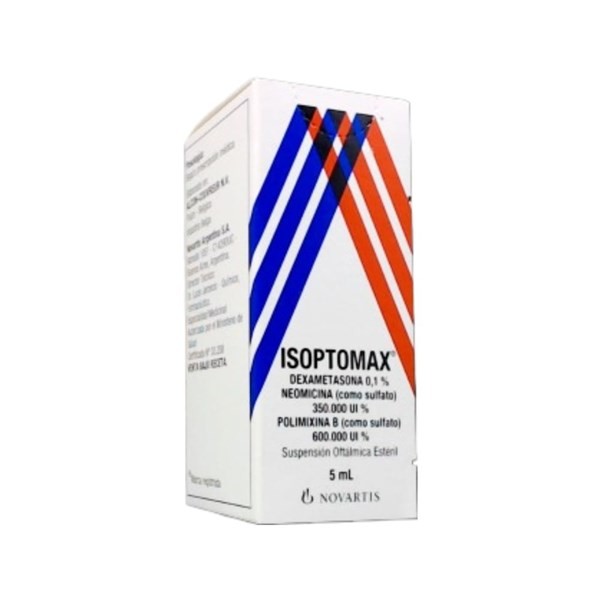 Novartis Isoptomax Dexametasona + Neomicina + Asoc. Suspensión Oftálmica x 5 ml #1