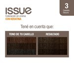 Issue Kit Tintura en Crema Keratin Color 3.0 Castaño Oscuro #5