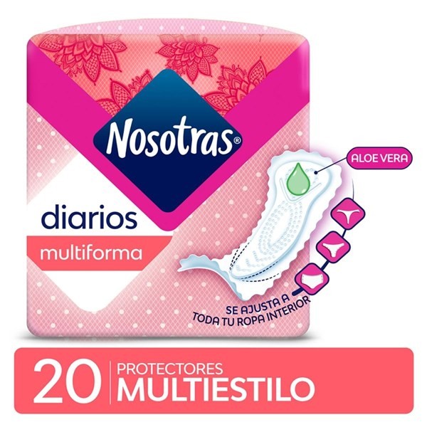Nosotras Protector Diario Multiestilo Con Caléndula (20unidades) #1