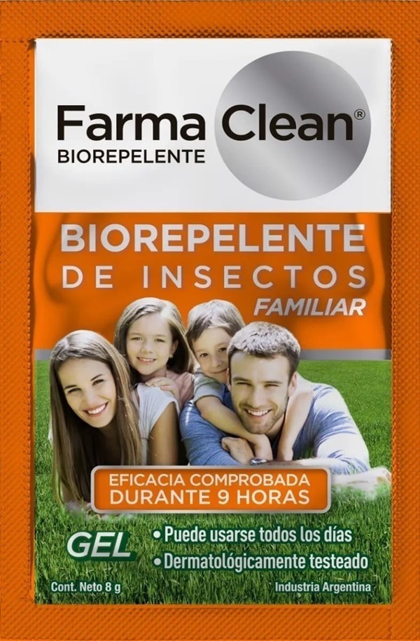 Farmaclean Farma Clean Repelente de Insectos Gel 10 Sobres de 8 gramos