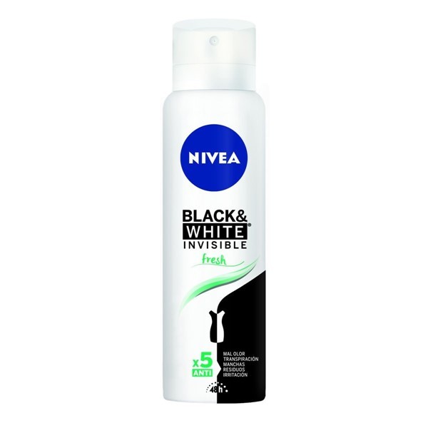 Nivea Antitranspirante Femenino  black & White Invisible Fresh Spray 150 ml alt