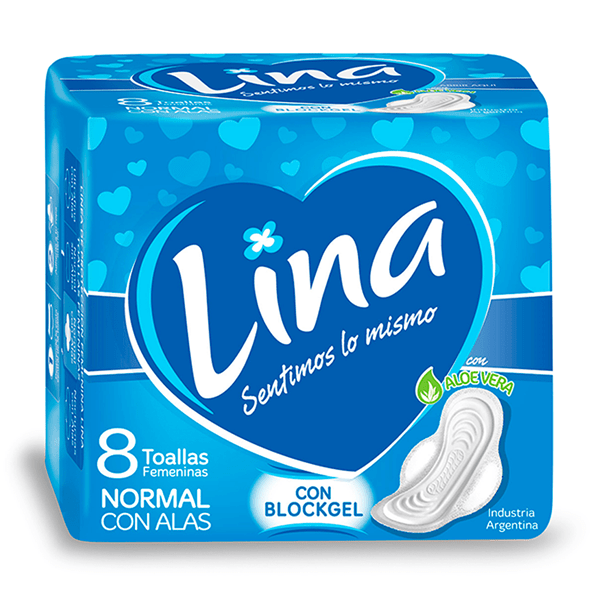 Lina Toalla Normal Con Alas x 8 Unid #1