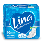 Lina Toalla Normal Con Alas x 8 Unid #1