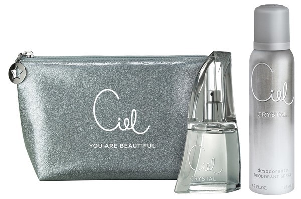 Eau de Toilette Ciel Crystal x 50 ml + Desodorante x 123 ml + Neceser de Regalo