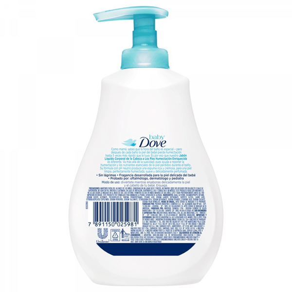 JABÓN DOVE BABY LIQUIDO HIDRATANTE ENRIQUECIDA X 200 ml alt