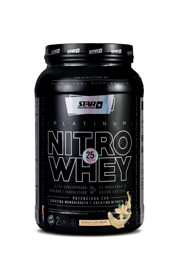 Star Nutrition Platinium Nitro Whey Sabor Vainilla 2lb #1