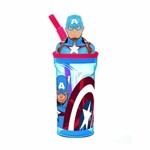 Vaso Cresko Con Figura de Capitan America x 400 ml #1