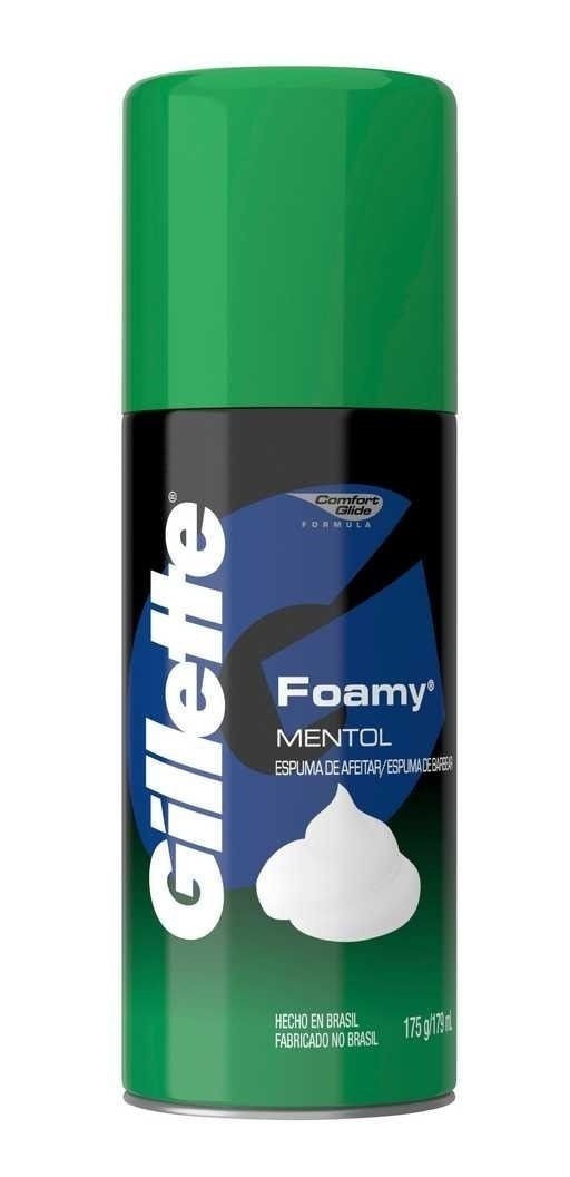 Gillette Espuma de Afeitar Foamy Mentol 175 gr