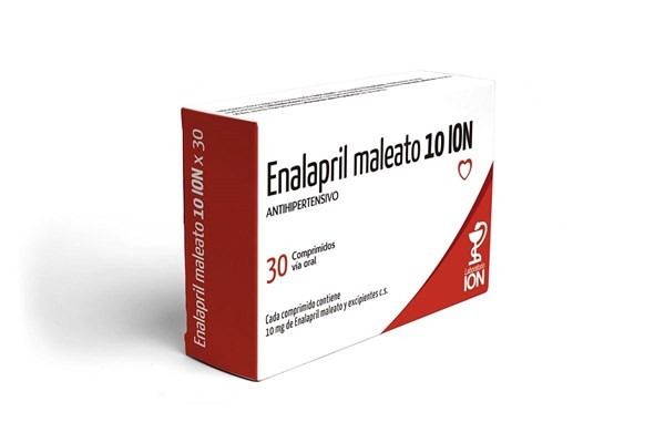 Enalapril Maleato 10 mg | 30 comprimidos | Enalapril Maleato ION #1