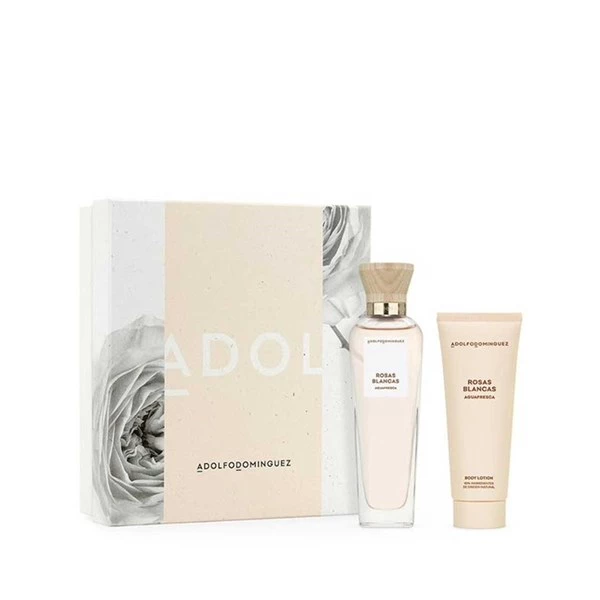 Adolfo Dominguez Agua Fresca De Rosas For Woman EDT x 120 ML + Body Lotion