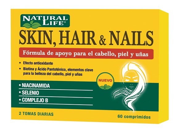 Natural Life Skin, Hair And Nails 60 comprimidos #1