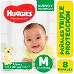 Huggies Pañal Clasico Triple Proteccion Recien Nacido Peq (8 Unidades) #1