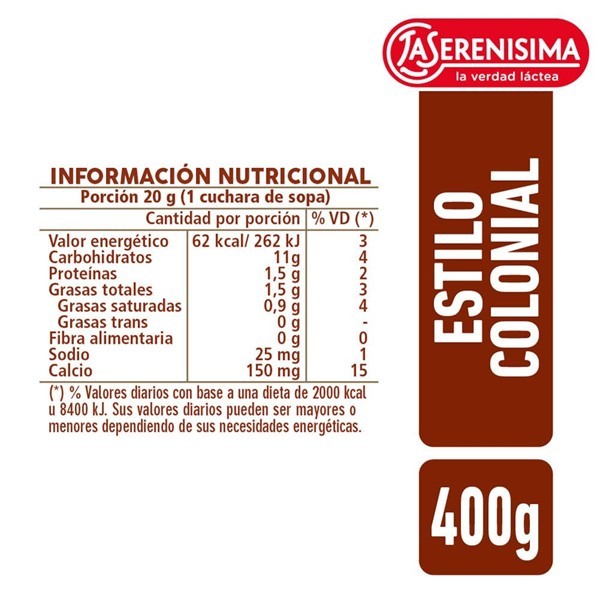 Dulce De Leche Colonial La Serenisima 400 Gr alt