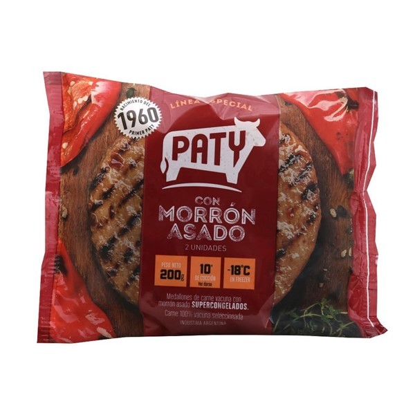 Medallon De Carne Con Morron Paty Flow 2 U - 200 Gr