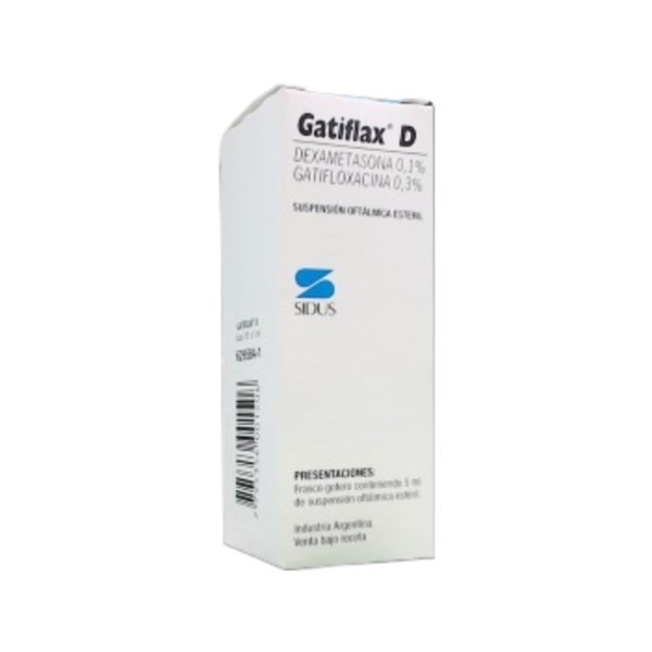 Sidus Gatiflax D Gatifloxacina + Dexametasona Suspensión Oftálmica x 5 ml #1
