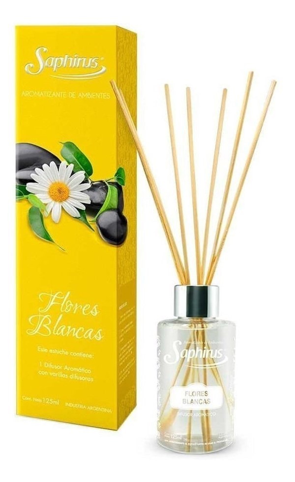 Saphirus Difusor Arómatico Fragancia Flores Blancas 125 ml #1
