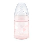 Nuk Mamadera Rosa Con Control de Temperatura 0-6 m - 150 ml #1