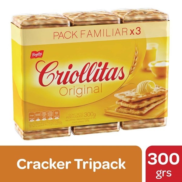 Galletitas De Agua Criollitas Originales 300 Gr #1