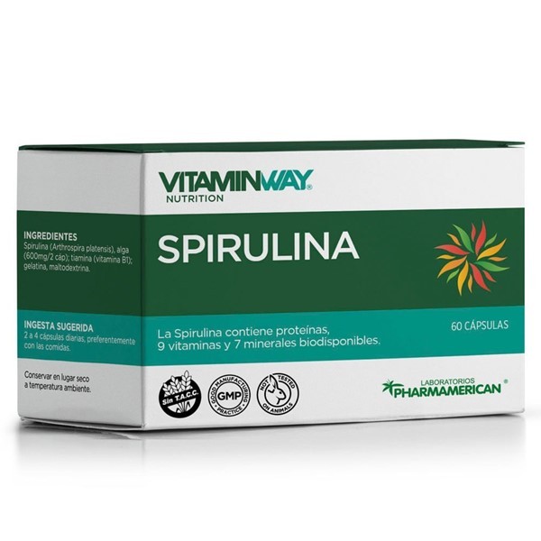 Vitamin Way Suplemento Dietario Spirulina (60 Cápsulas) alt