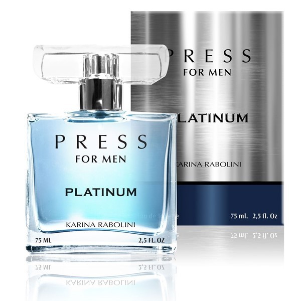 Karina Rabolini Fragancia Press Platinum Edt For Men 75 ml alt