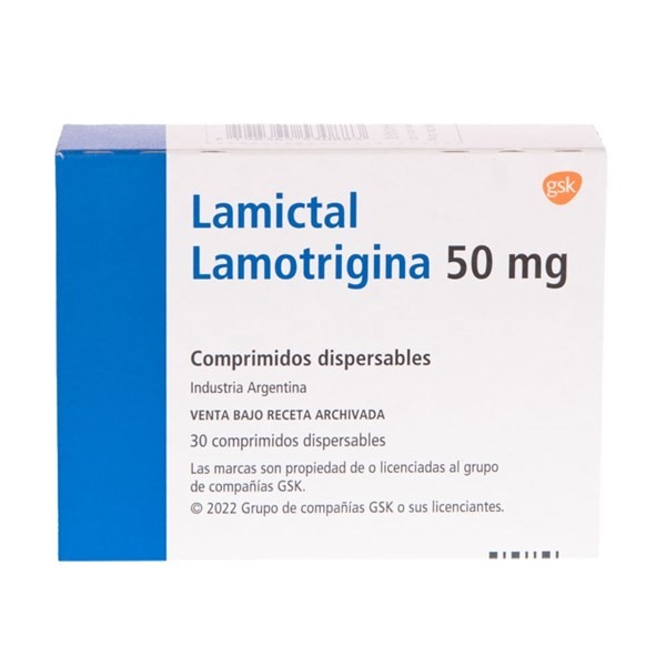 Glaxo Smithkline Lamictal Dispersable Lamotrigina 50 Mg x 30 Comp #1