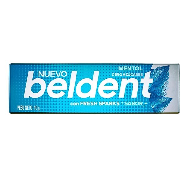 Chicle Beldent Mentol Qi Poseidon 10g #1