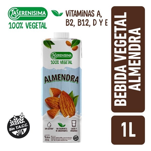 La Serenisima 100vegetal Almendra 1l
