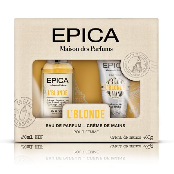 Epica Estuche L'blonde (Edt 50 ml + Crema de Manos 60 ml) #1