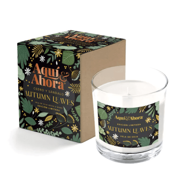 Aquí & Ahora Vela de Soja Autumn Leaves Cedro & Sándalo