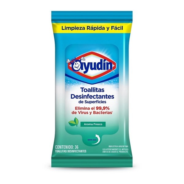 Toallitas Desinfectantes Ayudín Fresco x 36 un #1