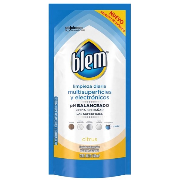 Blem Limpiador Multisuperficies Y Electrónicos Citrus Repuesto 450 ml alt