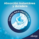 Always Seca Maxi Protección Toallitas Femeninas C/Alas x 8 U Unico #8