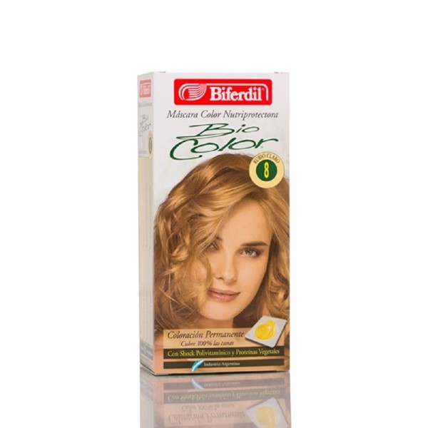 Biferdil Kit Coloracion Bio Color 8 Rubio Claro #1